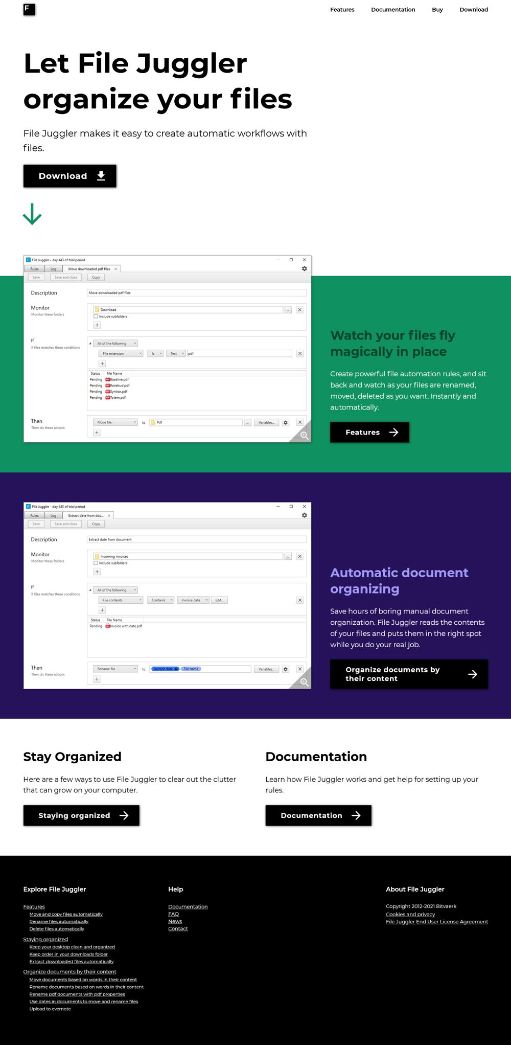 Screnshot af File Juggler